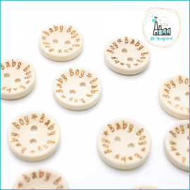 Wooden Buttons 20 mm 'Baby Boy'