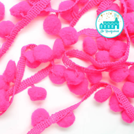 Pompon Strip Magenta 1 meter / pompons 1 cm