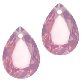 Glashanger 10x14mm CYCLAMEN ROSE OPAL