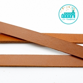 Leather Labels Cognac 1 cm wide 