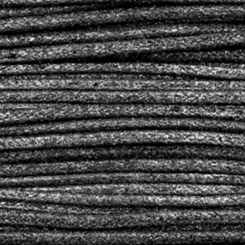 Waxkoord metallic 1.0mm Anthracite black