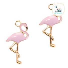 Bedels Flamingo 25.6 mm x 14.4mm Pink Gold