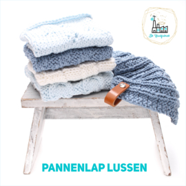 Pannenlappen Lussen met bevestiging schroef WIT