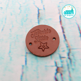 Ronde Leren label 3,5 cm Twinkle Little Star