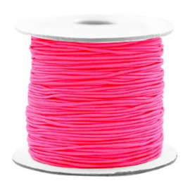 Gekleurd Elastiek Neon Roze