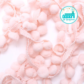  Pompon Strip Light Pink 1 meter / pompons 1 cm