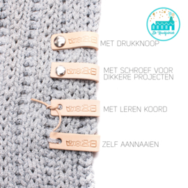 Little Label met diverse sluitingen HANDMADE