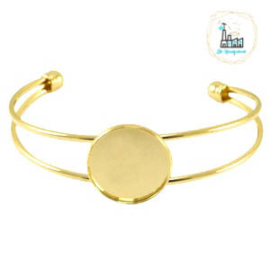 Armbanden rond 20 mm Goud Kleurig