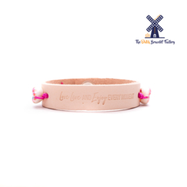 Leren Armband Love Live and Enjoy Every Moment 001