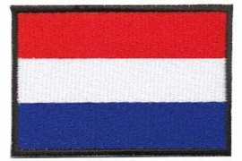 Applicatie Nederlandse vlag ca. 7 x 4,7 cm