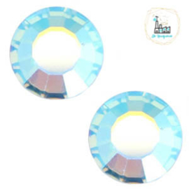 Swarovski Steentje SS34 flatback Aquamarine blue