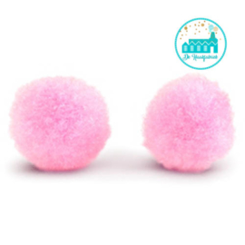 Mini Pompons 15 mm Pink