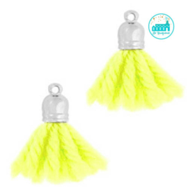 Kwastjes Fluor Geel 2 cm