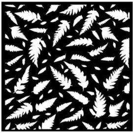 Forest Leaves Pattern - Thick Stencil