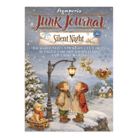 Silent Night - Junk Journal Stickers, Backgrounds, Cut-Outs