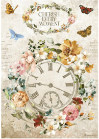 Garden of Promises Cherish Every Moment Clock