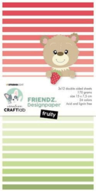 Mini Paperpad Fruity Friendz nr.80