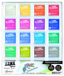 Set 20 Inkpads IZINK Pigment - S
