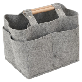 Felt Craft Carry Tote w/ Wooden Handles