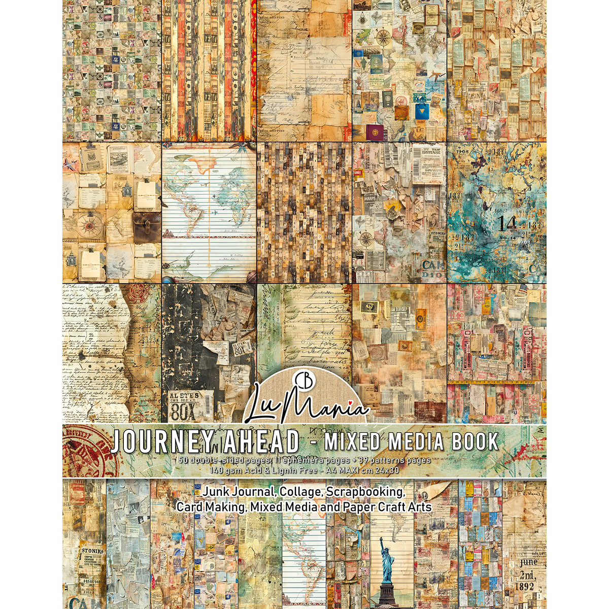 Mixed Media book Journey Ahead Maxi