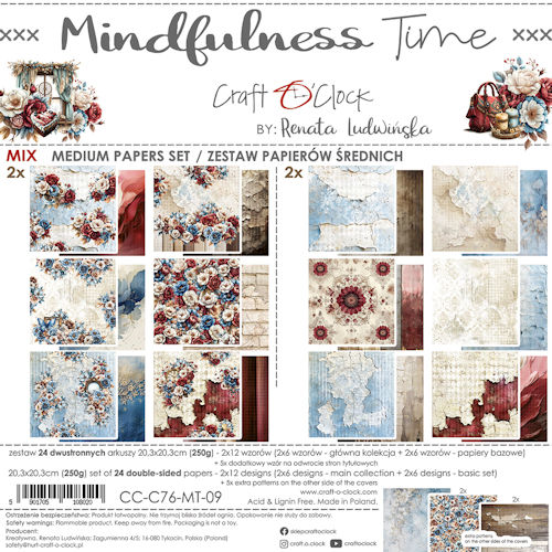 Mindfullness Time 8x8 Inch Medium Papers Set