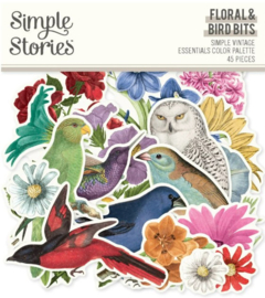 Simple Vintage Essentials Bits & Pieces - Color Palette Floral & Bird