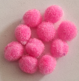 Pompons Neon Roze