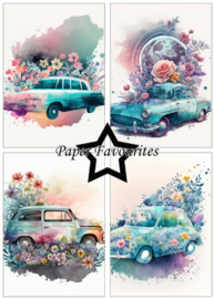 Paper Favourites - Floral Cars