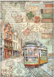 Art of Travelling - Tram - Rijstpapier