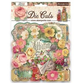 Rose Parfum Die Cuts - Flowers and Garlands