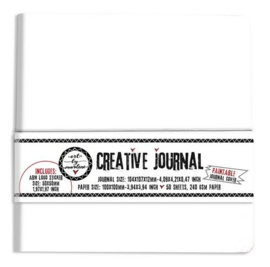 Creative Journal All white, Paintable cover nr.14