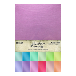 Tim Holtz Kraft Stock - Metallic Colors