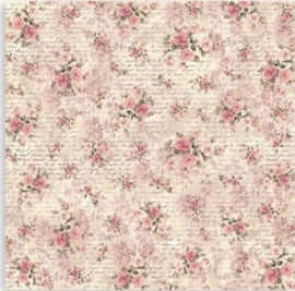 Fabric Sheets Shabby Rose