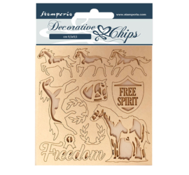 Romantic Horses Freedom - Decorative Chips