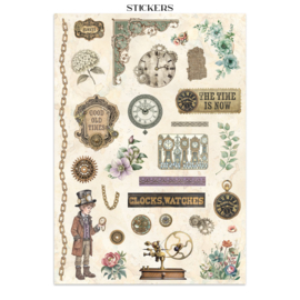 Gardens of Time - Junk Journal Stickers, Backgrounds, Cut-Outs