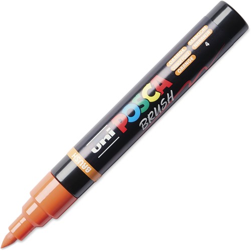 Uni Posca Brushmarker Oranje