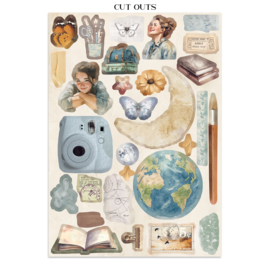 Secret Diary - Junk Journal Stickers, Backgrounds, Cut-Outs
