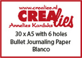 Bullet Journaling paper blanco 150 gr - 6 gaten, 30 vel