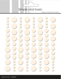 Adhesive Enamel Dots - Nougat