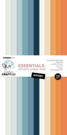 Unicolor paper pad Winter Essentials nr.225