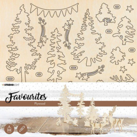 Forrest Deer - Plywood Favourites Wooden Scenery/Hout