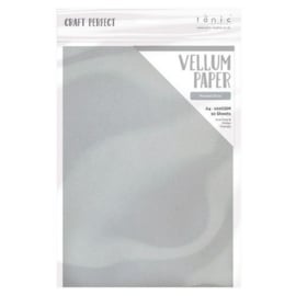 Pearled Silver Vellum - A4