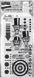 Tim Holtz Clear Stamp and Stencil  - #39