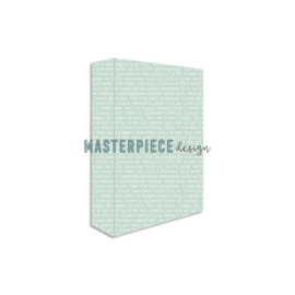 Masterpiece Memory Planner album - Turqoise Tekst Printed