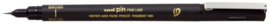 Uni Pin Fineliner Extra Fine Brush - Zwart