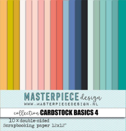 Masterpiece Papiercollectie - Cardstock Basics #4