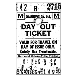 Day Out Ticket  - Unmounted Rubber Stamps