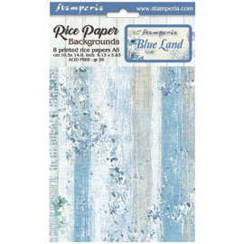 Blue Land Backgrounds - Rijstpapier