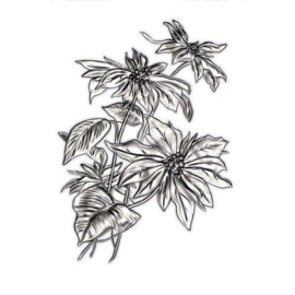 Mini Poinsettia - 3D Texture Fades Embossing Folder