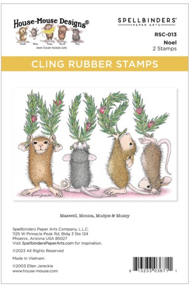 Noel Cling Rubber Stamp
